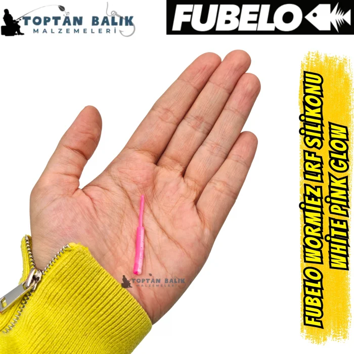 Fubelo Wormiez LRF Silikon Yemi - White Pink Glow 5.2 cm (18 Adet)