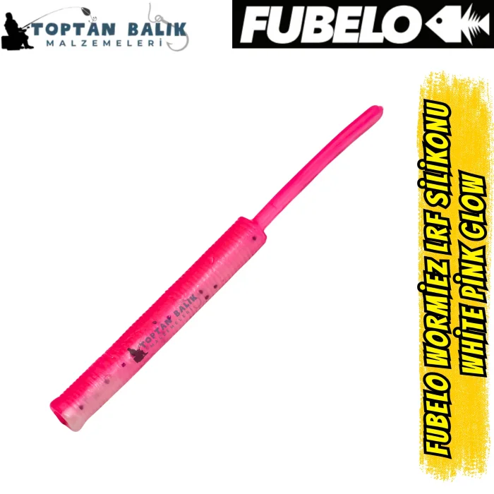 Fubelo Wormiez LRF Silikon Yemi - White Pink Glow 5.2 cm (18 Adet)