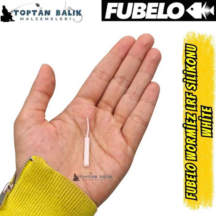 Fubelo Wormiez LRF Silikon Yemi - White (5.2 cm / 18 Adet)