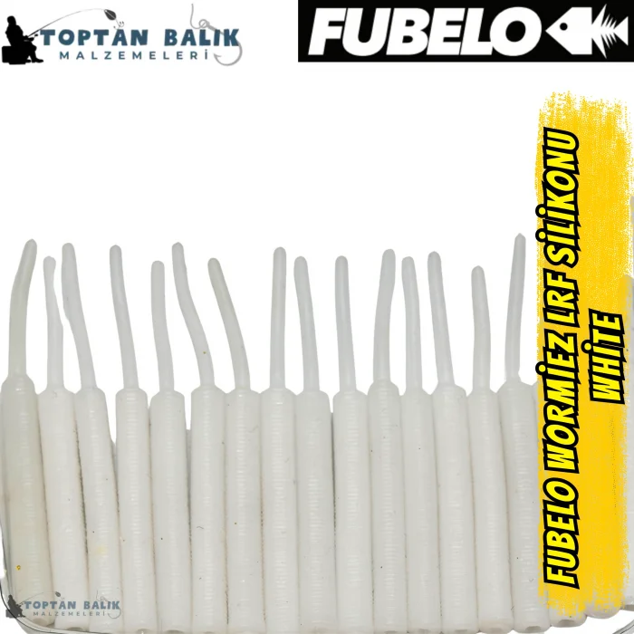 Fubelo Wormiez LRF Silikon Yemi - White (5.2 cm / 18 Adet)