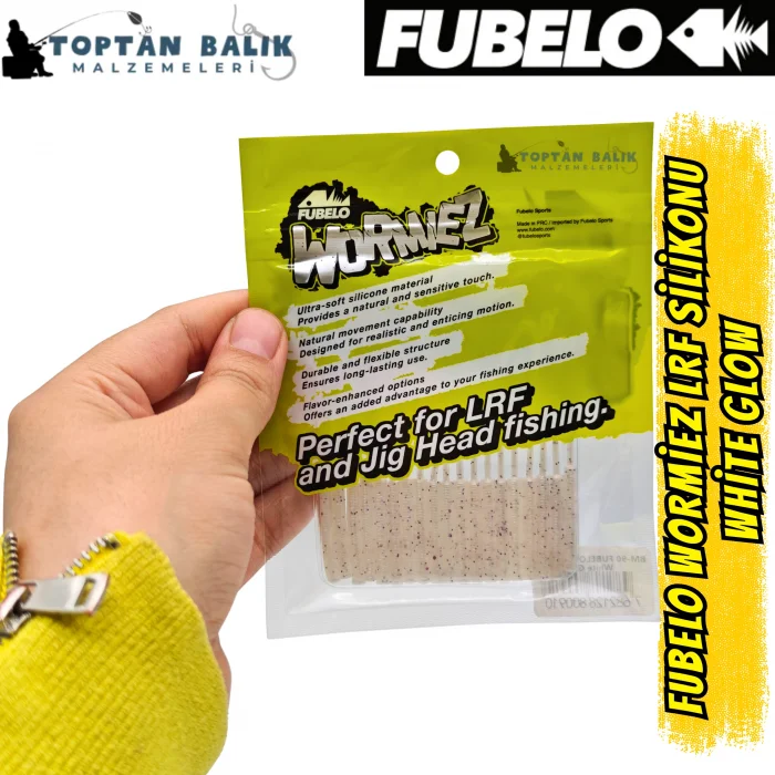 Fubelo Wormiez LRF Silikon Yemi - White Glow (5.2 cm / 18 Adet)