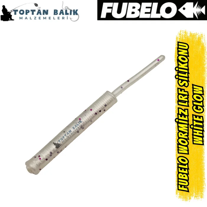 Fubelo Wormiez LRF Silikon Yemi - White Glow (5.2 cm / 18 Adet)