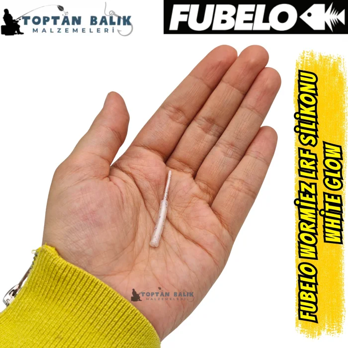 Fubelo Wormiez LRF Silikon Yemi - White Glow (5.2 cm / 18 Adet)