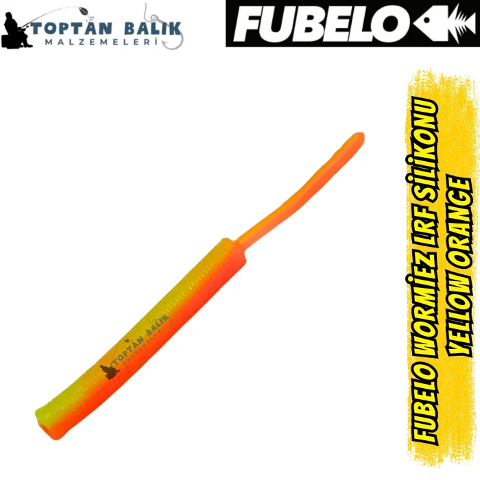 Fubelo Wormiez LRF Silikon Yemi - Yellow Orange (5.2 cm / 18 Adet)