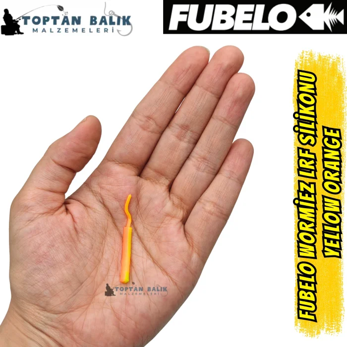 Fubelo Wormiez LRF Silikon Yemi - Yellow Orange (5.2 cm / 18 Adet)