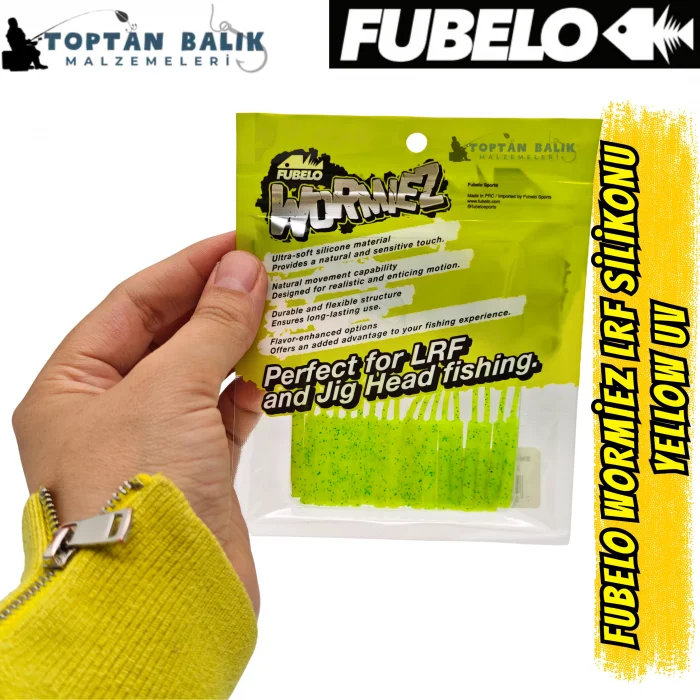 Fubelo Wormiez LRF Silikon Yemi - Yellow UV (5.2 cm / 18 Adet)