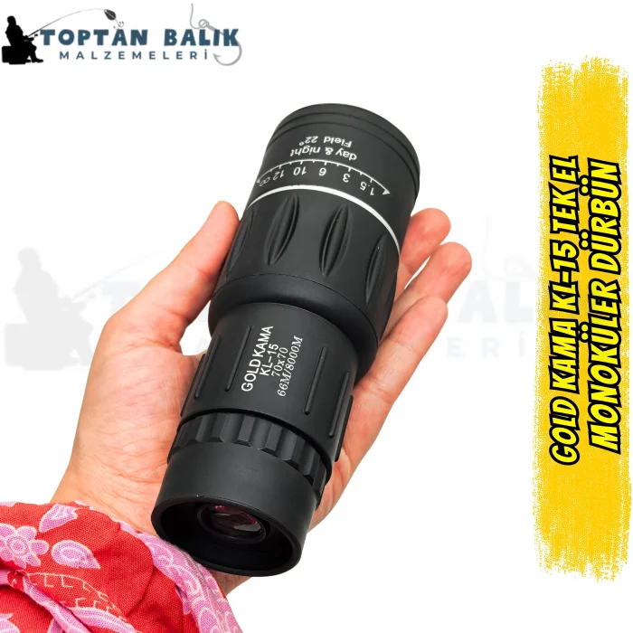 Gold Kama KL-15 Tek El Monoküler Dürbün 70x70 (66m / 8000m)