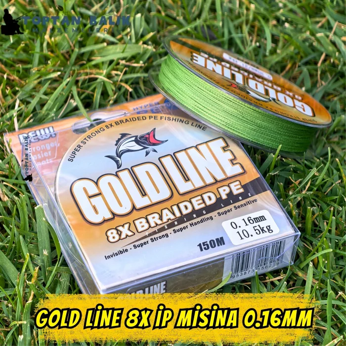Gold Line 8X Örgü İp Misina 150m 0.16mm (10.5kg Çeker)