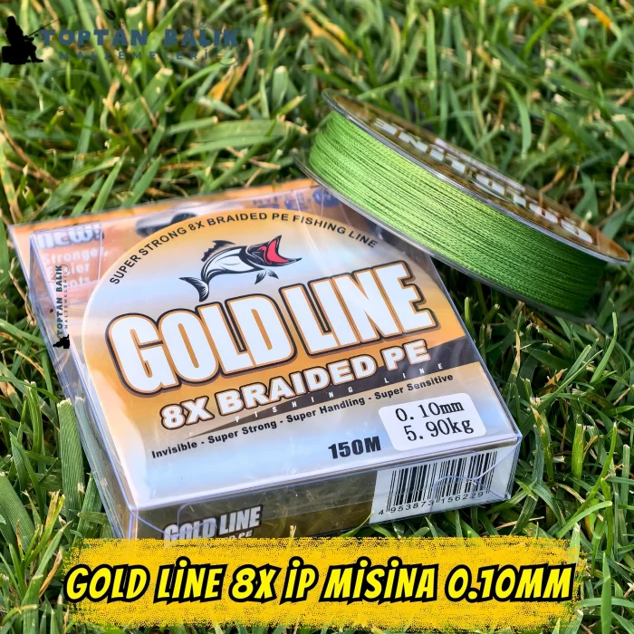 Gold Line 8X Örgü İp Misina 150m 0.10mm (5.90kg Çeker)