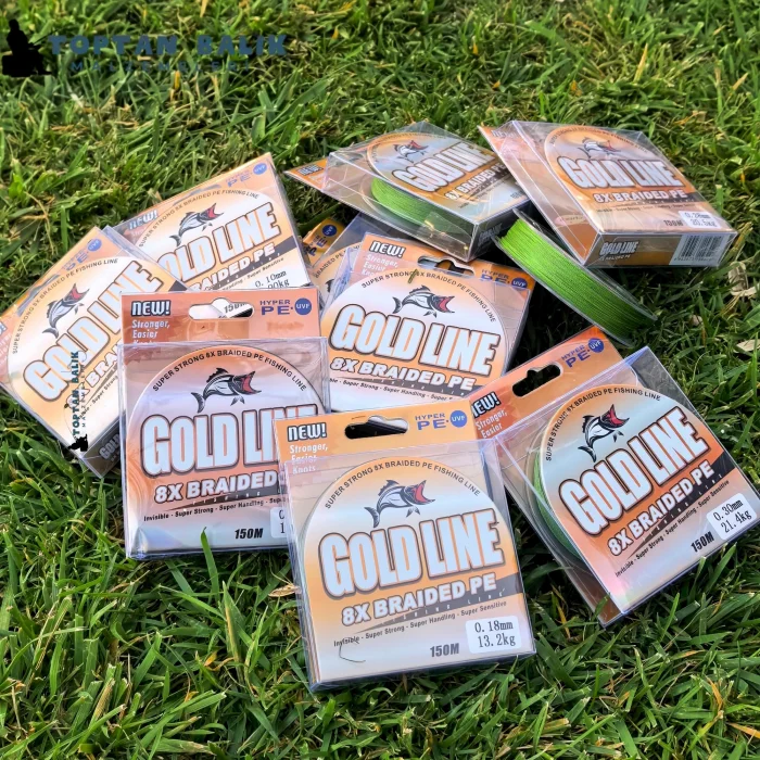 Gold Line 8X Örgü İp Misina 150m 0.10mm (5.90kg Çeker)