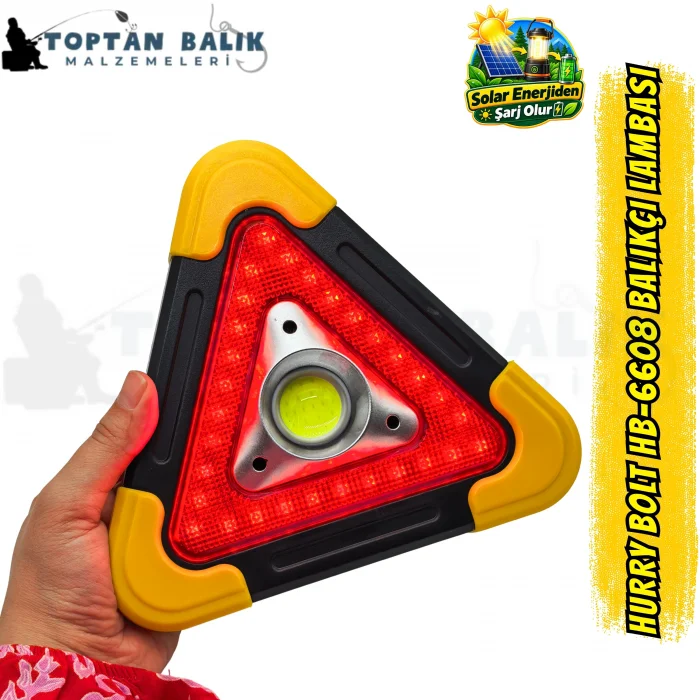 Hurry-Bolt HB-6608 Üçgen Reflektörlü Kamp ve Balıkçı Lambası