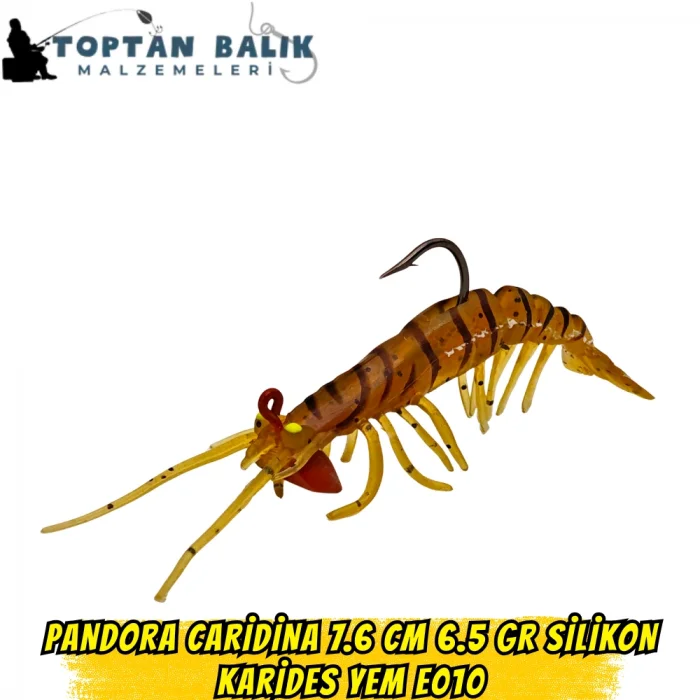 Pandora Caridina 7.6cm 6.5gr E010 Silikon Karides Yem