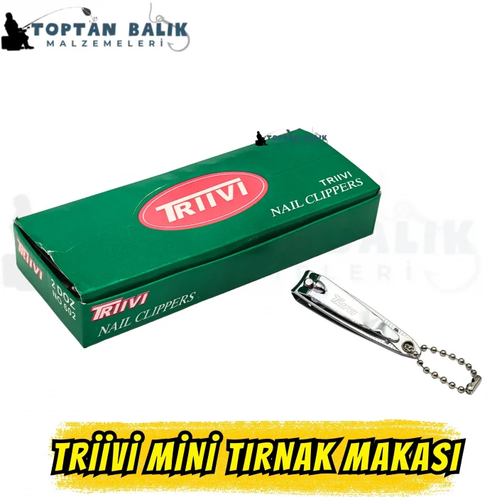 Triivi Mini Tırnak Makası - Paslanmaz Çelik Ergonomik Cep ve Çanta Tipi (Adet)