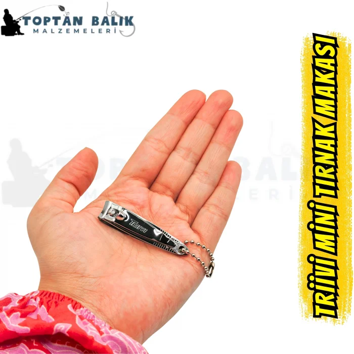 Triivi Mini Tırnak Makası - Paslanmaz Çelik Ergonomik Cep ve Çanta Tipi (Adet)