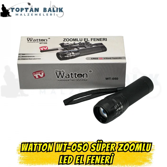 Watton WT-050 Süper Zoomlu LED El Feneri
