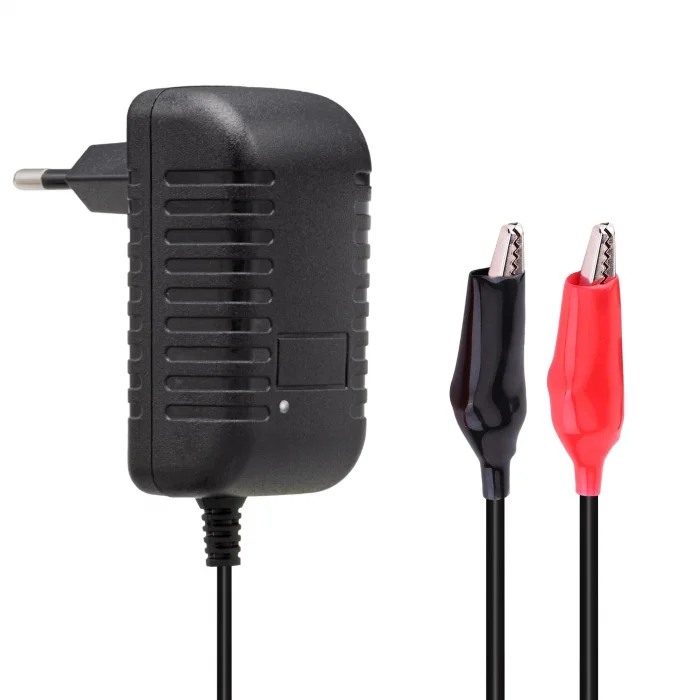 WEKO 14.4V 1A Krokodil Uçlu Akü Şarj Cihazı (12V Kuru, Jel, Asit Akü Uyumlu - Model 21593)