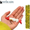 Fırsat Paketi: Turna Silikonu 10cm 18gr - Kırmızı Kafa Kırmızı Kuyruk (5’li Set)