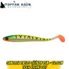 Camorex TW125 Silikon Yem - 12.5cm 10gr (Renk-007 Yeşil Kafa Sarı Üstü Siyah Çizgili)