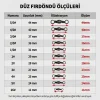 Cotras Profesyonel Düz Fırdöndü - Mat Siyah (NO: 11) - 144lü Paket