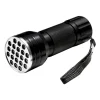 Powermaster PM-6351 UV Işınlı 21 Ledli 10 cm Metal Kasa Pilli El Feneri (395nm Mor Işık)