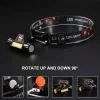 101 Kafa Lambası Cree + COB LED 2 Modlu Güçlü Mıknatıslı USB Şarjlı Mini Kafa Feneri (Adaptörlü)
