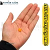 Disko Sarı-Beyaz Sazan Balık Boncuğu 10 mm (İç Çap: 2.5 mm) - 500 Gr Paket