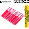 Fubelo Wormiez LRF Silikon Yemi - White Pink Glow 5.2 cm (18 Adet)
