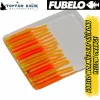 Fubelo Wormiez LRF Silikon Yemi - Yellow Orange (5.2 cm / 18 Adet)