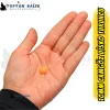 İthal Camgöz Disko Turuncu Sazan Balık Boncuğu 10 mm (İç Çap: 2.5 mm) - 500 Gr Paket