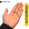 İthal Camgöz Sarı Sazan Balık Boncuğu 12 mm (İç Çap: 4.3 mm) - 500 Gr Paket