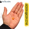 İthal Camgöz Turuncu Sazan Balık Boncuğu 10 mm (İç Çap: 3.5 mm) - 500 Gr Paket