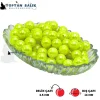 İthal Camgöz Yeşil Sazan Balık Boncuğu 14 mm (İç Çap: 2.5 mm) - 500 Gr Paket