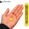 Kulplu Yeşil Sazan Balık Boncuğu 11.5 mm (İç Çap: 2 mm) - 500 Gr Paket