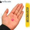 Tek Mısır Tanesi Formunda Pembe Sazan Boncuğu 11.5 x 6.5 mm (İç Çap: 3 mm) - 500 Gr Paket
