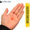 Tek Mısır Tanesi Formunda Turuncu Sazan Boncuğu 11.5 x 6.5 mm (İç Çap: 3 mm) - 500 Gr Paket