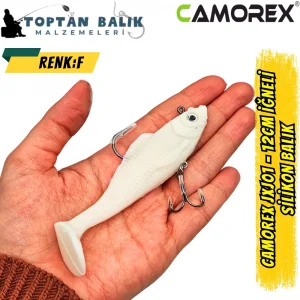 Camorex JXJ01 12cm 2li İğneli Silikon Balık (Renk: D)