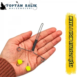 Küspe T Takım (2 İğneli, Boncuklu ve Ava Hazır)