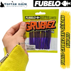 Fubelo Grubiez LRF ve Spin Silikon Yemi - Blue Red 7cm (BM-91 BR)