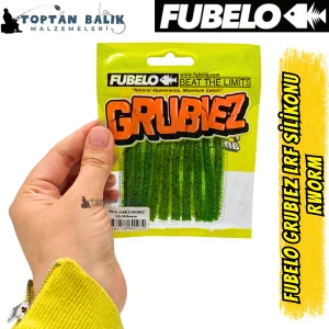 Fubelo Grubiez LRF ve Spin Silikon Yemi - R Worm Glow 7cm (BM-91 RG)