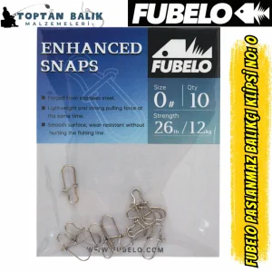 Fubelo Paslanmaz Ultra Güçlü Balıkçı Klipsi No: 0