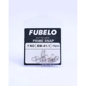 Fubelo Prime Snap Paslanmaz Ultra Güçlü Balıkçı Klipsi No: 1