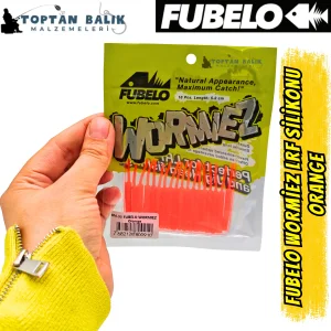 Fubelo Wormiez LRF Silikon Yemi - Orange (5.2 cm / 18 Adet)