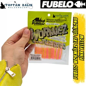 Fubelo Wormiez LRF Silikon Yemi - Pink Yellow (5.2 cm / 18 Adet)