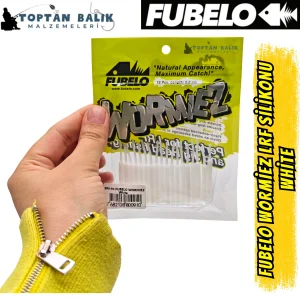 Fubelo Wormiez LRF Silikon Yemi - White (5.2 cm / 18 Adet)