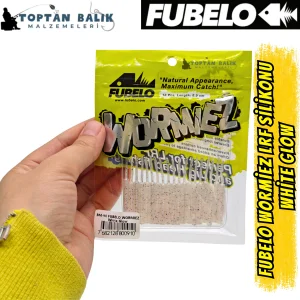 Fubelo Wormiez LRF Silikon Yemi - White Glow (5.2 cm / 18 Adet)