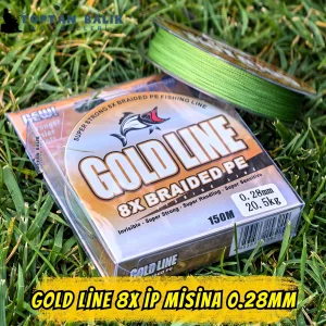 Gold Line 8X Örgü İp Misina 150m 0.28mm (20.5kg Çeker)