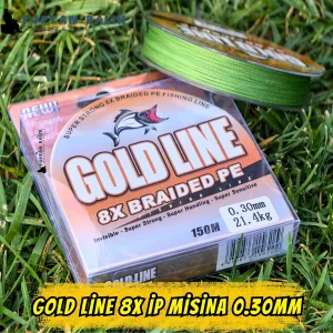 Gold Line 8X Örgü İp Misina 150m 0.30mm (21.4kg Çeker)
