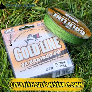 Gold Line 8X Örgü İp Misina 150m 0.08mm (5.70kg Çeker)