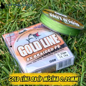 Gold Line 8X Örgü İp Misina 150m 0.20mm (14.1kg Çeker)