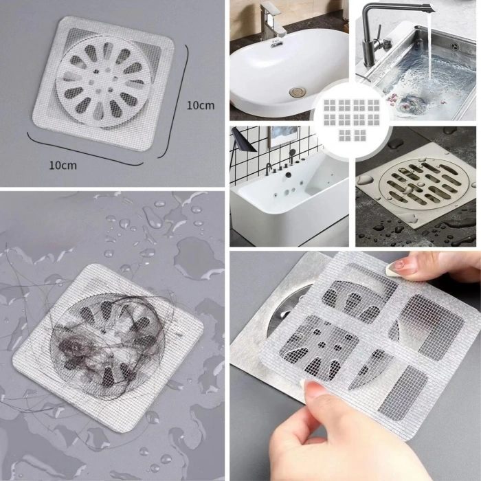 10&apos;lu Banyo Ve Mıutfak Lavabo Koku Önleyici Ve Haşere Böcek Önleyici Gider Filtresi (4172)